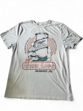 High Life Men's Graphic Tee - Light Gray